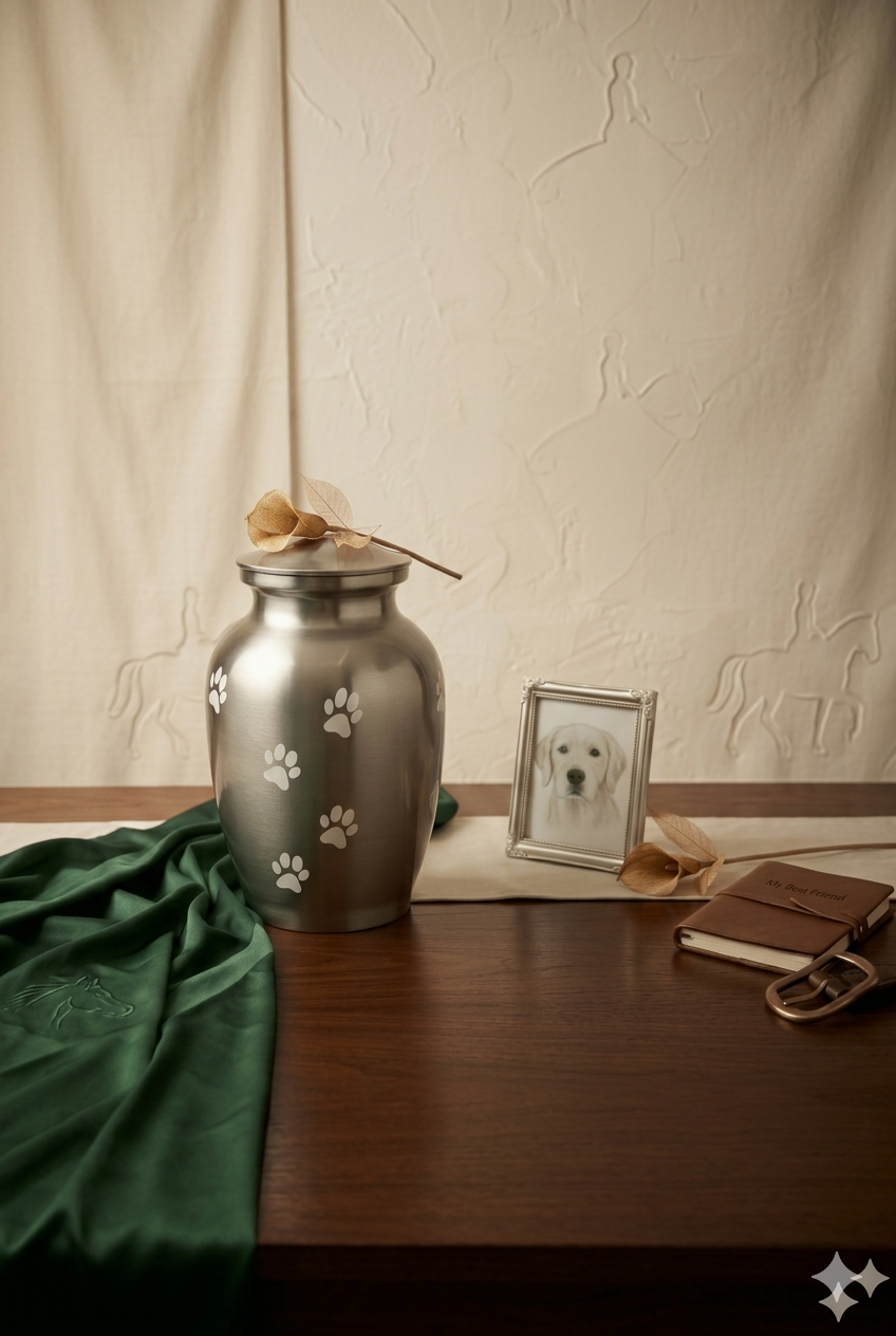 Elegant alloy urn