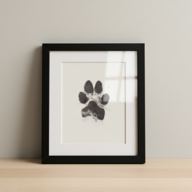 Framed paw print
