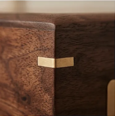 Heirloom Timber brass corner