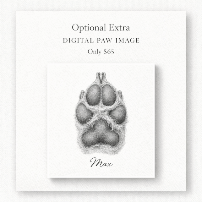 Premium paw print artwork